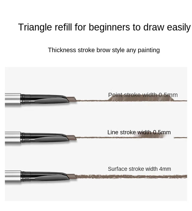 CY CARSLAN Triangle Eyebrow Pencil Waterproof Discoloration Resistant Natural Long Lasting Extremely Fine Free Shipping