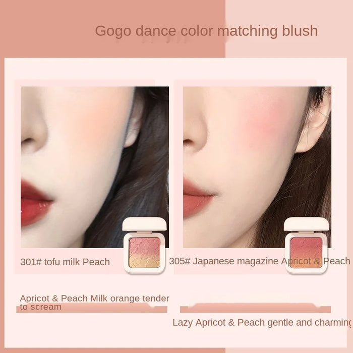 zq Soft and Adorable Combination of Three Gradient Blush Nude Makeup Natural Repair Sun Red Complexion Improvement