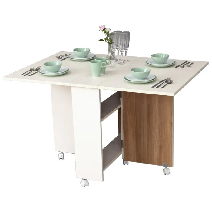 CX Small Apartment Folding Table Rectangular Retractable Table Multifunctional Table