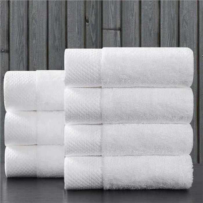 New 40X80CM White Pure Cotton Towel Adult Washing Face Bath Hotel Pure Cotton Men And Women SPA Soft Absorbent Lint-Free Towels