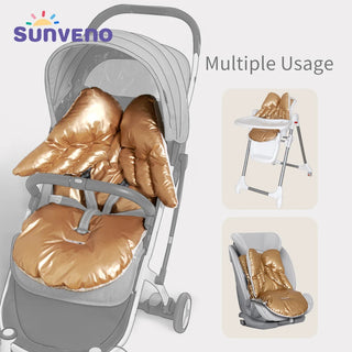 Sunveno Baby Stroller Seat Cushion Thick Warm Cozy Car Seat Pad Sleeping Mattresses Pillow For Carriage Infant Pram Accessory