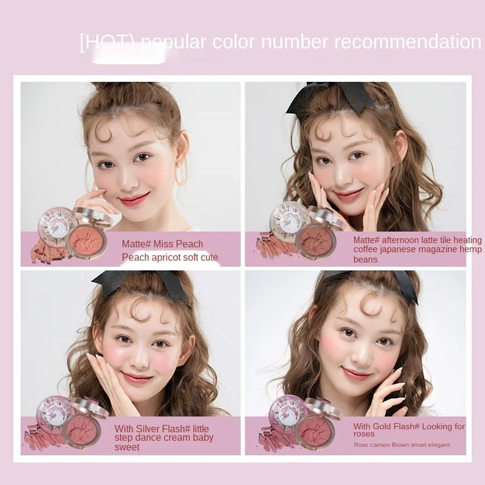 Flowers Know That Relief Blush Is Delicate and Natural to Improve the Color and Vitality Red Orange Color Free Shipping