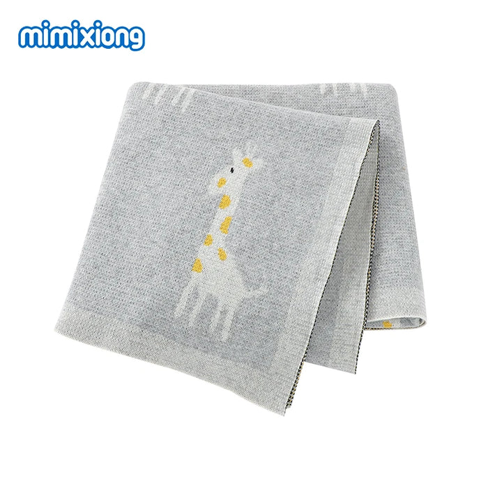 Baby Blankets Newborn Bebes Swaddle Wrap Cotton Knitted Infantil Boys Girls Crib Blanket Super Soft Toddler Outdoor Palying Mats