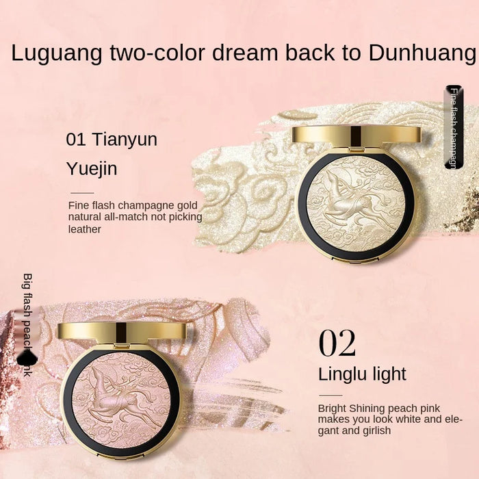 TT CARSLAN Dunhuang Joint Name Linglu Relief Highlight Powder Repair Makeup Palette Face Three-Dimensional Brightening Female