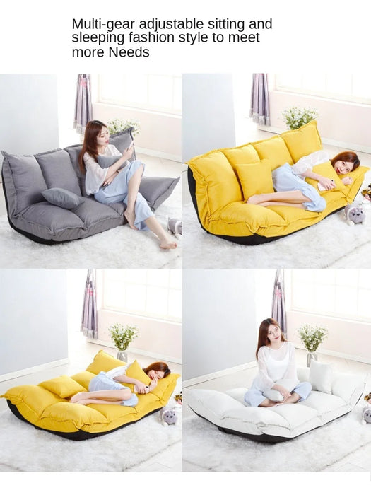 CY Lazy Sofa Tatami Small Apartment Double Folding Sofa Bed Bedroom Small Sofa