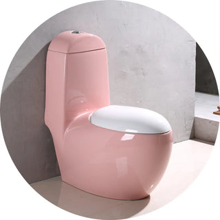 TT Color Siphon Creative Personality round Egg Blue Green Pink Toilet Bowl Household