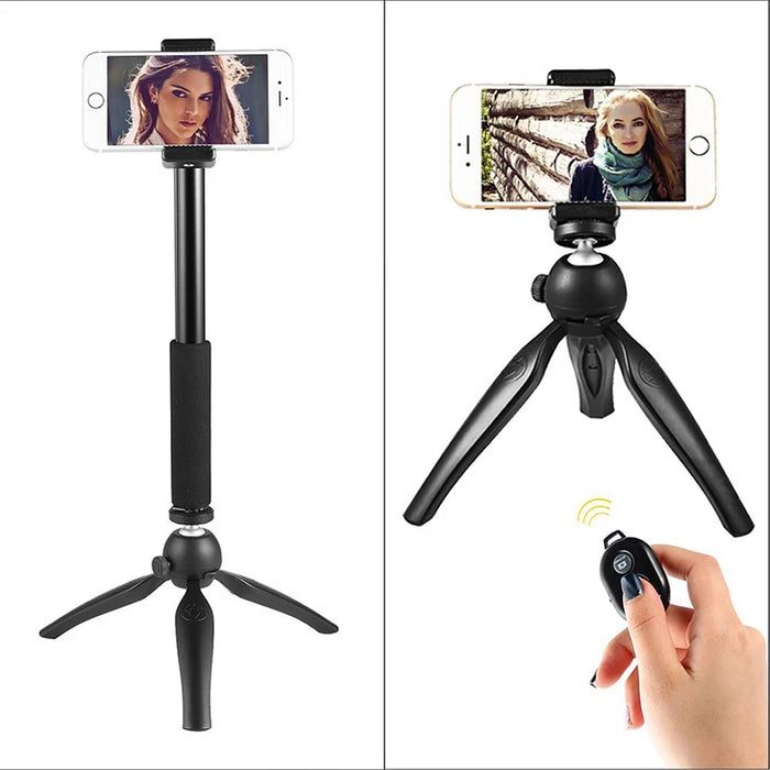 Mini Foldable 3 in 1 Selfie Stick Tripod Monopod Bluetooth Remote