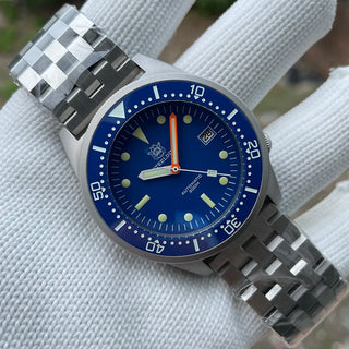 Steeldive Brand SD1979 Stainless Steel Bracelet Super Luminous C3 Blue Dial 200M Waterproof Dive Watch Men