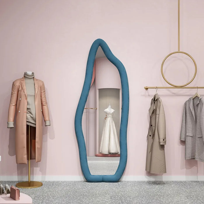 GY Three-Dimensional Large Mirror Full-Length Mirror Clothing Store Full-Length Mirror Floor Irregular Dressing Mirror