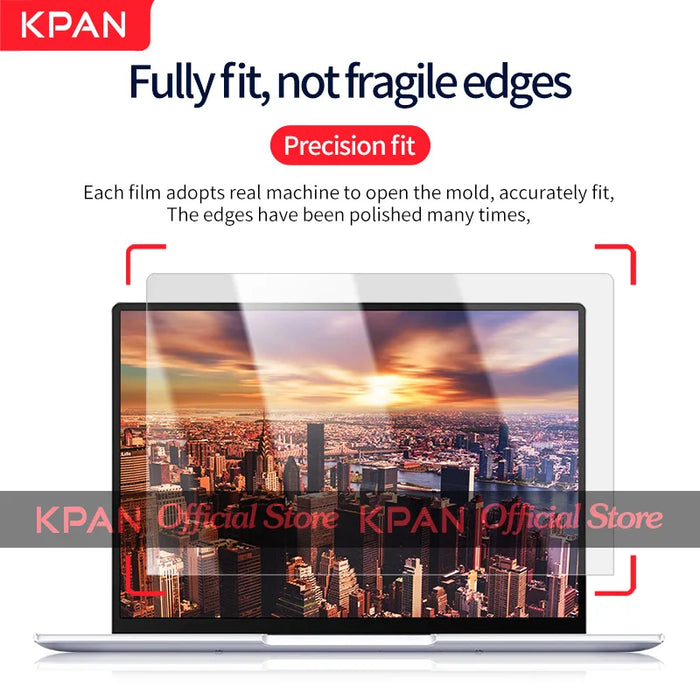 KPAN Universal HD Tempered Glass Film Laptop Notebook Screen Protector 13 14 15 16 17 Inch 16:9 For HP Asus Dell Acer Lenovo LG