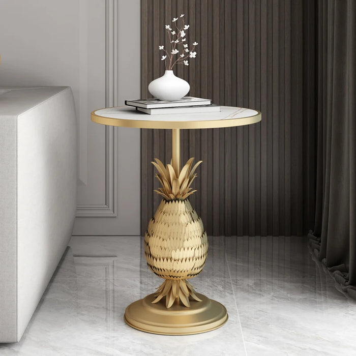 Cy Simple Modern Tea Table Side Table Living Room Sofa Side Cabinet Balcony Small round Table Pineapple Creative