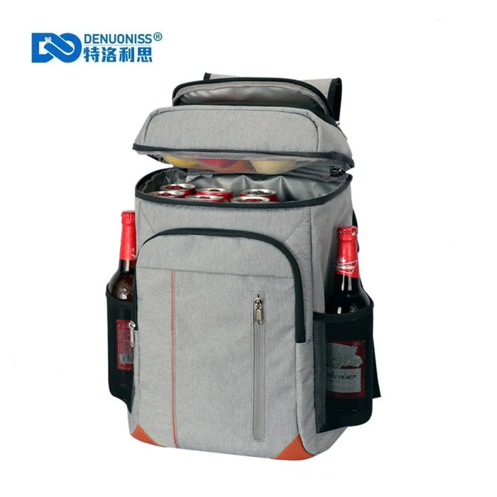 DENUONISS 22L Cooler Bag  100% Leakpoof Large Insulated Bag Outdoor Picnic Beach Thermal Bag Cooler Car Refrigerator  For Food