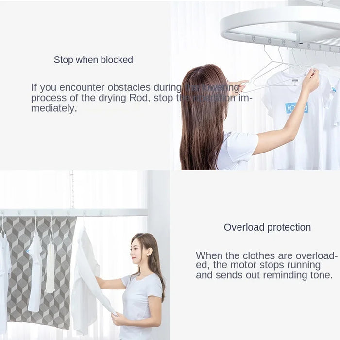 GY Electric Clothes Hanger Indoor Remote Control Automatic Lifting Air Drying Lighting Connection  APP