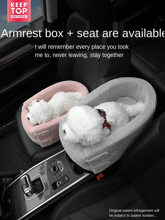 TT Car Central Control Car Kennel Armrest Box Middle Pet Bed Safety Seat Removable and Washable