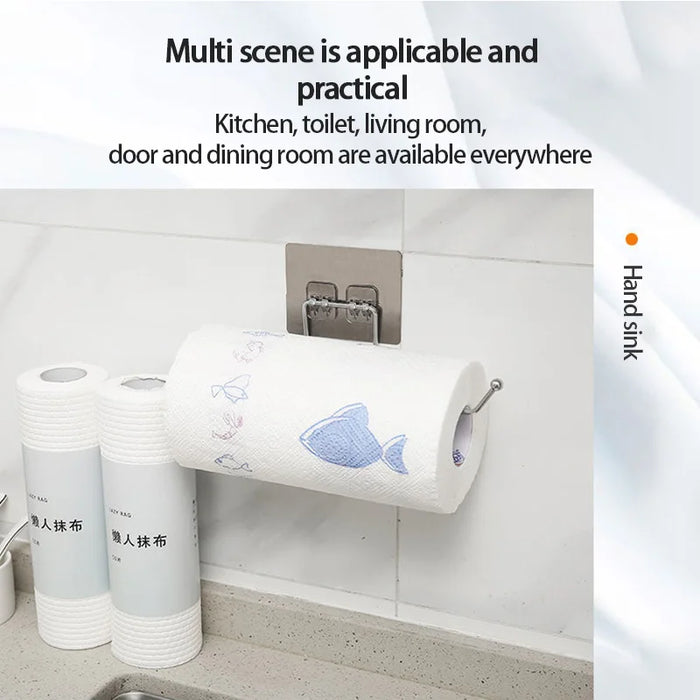 Kitchen Bathroom Toilet Pape Storage Rack Roll  Paper Rack Towel Holder Rack Stand  Toilet Paper Stand Rack For Kitchen