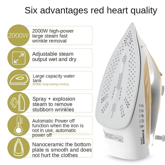 CX Electric Iron Household Steam Iron Handheld Mini Pressing Machines Portable