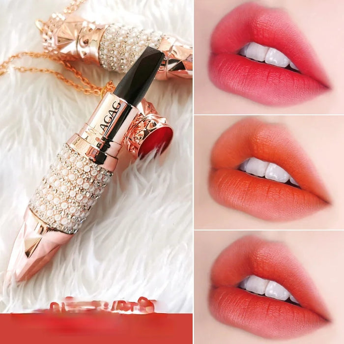 TT New Lipstick Three-Color Non-Fading Long-Lasting Nourishing Waterproof No Stain on Cup White Student