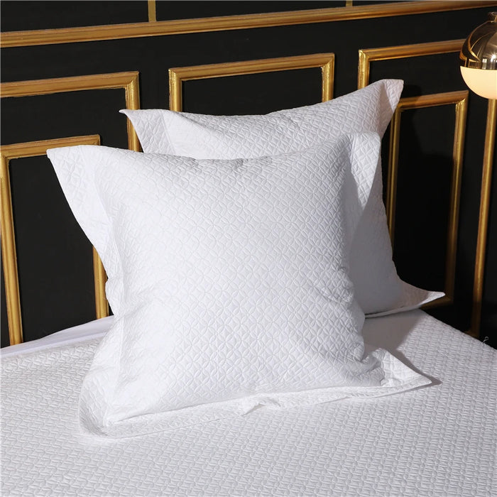 Rosa Multiflora Bedding Sets Embroidery White Pure Cotton Fabric Bedspread Bed Sheets Pillowcase Duvet Cover Cushion Cover