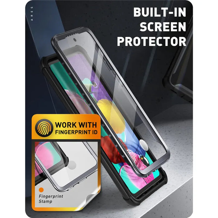 For Samsung Galaxy A52 4G/5G Case (2021) I-BLASON Ares Dual Layer Rugged Clear Bumper Case with Built-in Screen Protector