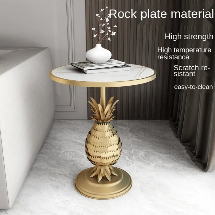 Cy Simple Modern Tea Table Side Table Living Room Sofa Side Cabinet Balcony Small round Table Pineapple Creative