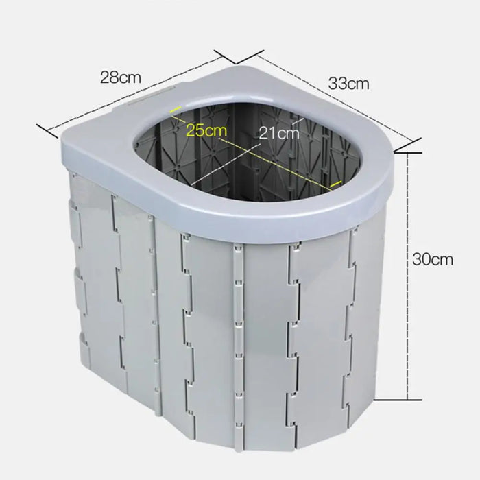 Portable Toilet One-piece Simple Installation Strong Load-bearing Capacity Practical Travel Folding Toilet for Adults