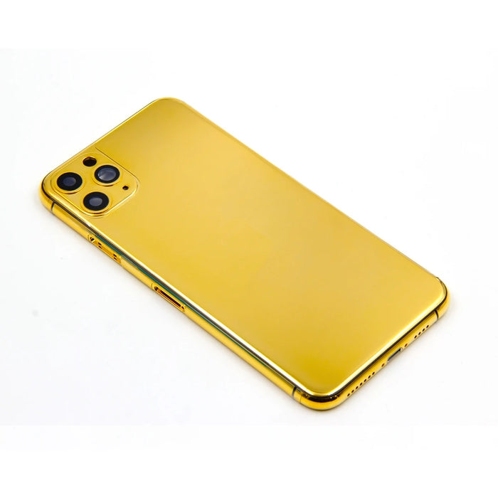 24KT Gold Plated Housing for Phone 11/11 Pro/11 Pro Max Replacement Cover forPhone Back Battery Cover Customized Design