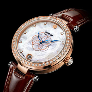 LOBINNI Switzerland Luxury Brand Ladies Mechanical Automatic Self-Wind Sapphire Watch Women Fashion Importers Waterproof Watches