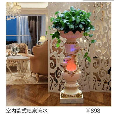 TT Fountain Water Waterscape Decoration Children Urine Creative Fengshui Wheel Ornament Decoration Crafts