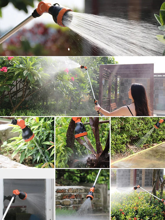 GY Long Brush Holder Sprinkler Gardening Watering Artifact Garden Car Washing Gun Irrigation Sprayer Garden Greening Shower