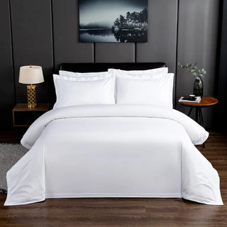 Premium Hotel White Oversize Duvet Cover Bed Sheet set 100%Nature Cotton Soft 600TC Bedding set Twin Full Queen King size 4Pcs