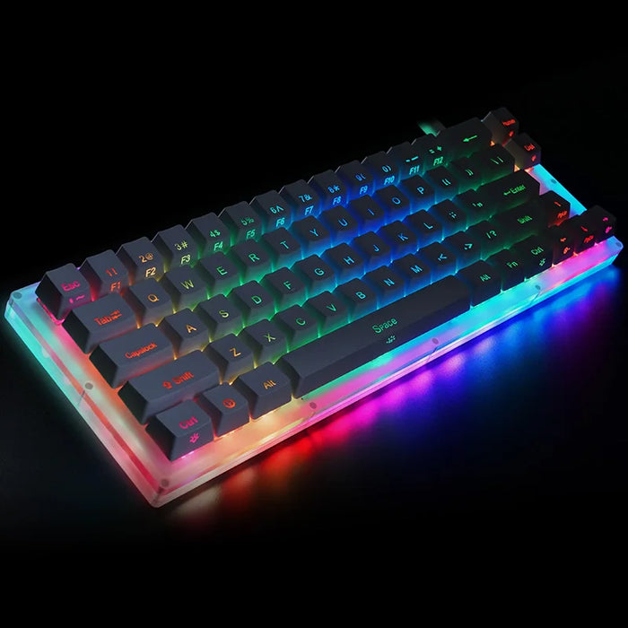 Womier k66 Custom Mechanical Keyboard Kit 65% 66 PCB CASE hot swappable switch support lighting effects with RGB switch led