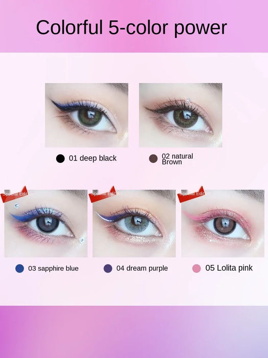 Cy Colorful Elastic Mascara Waterproof Long Curling Not Smudge Colorful Personality Free Shipping