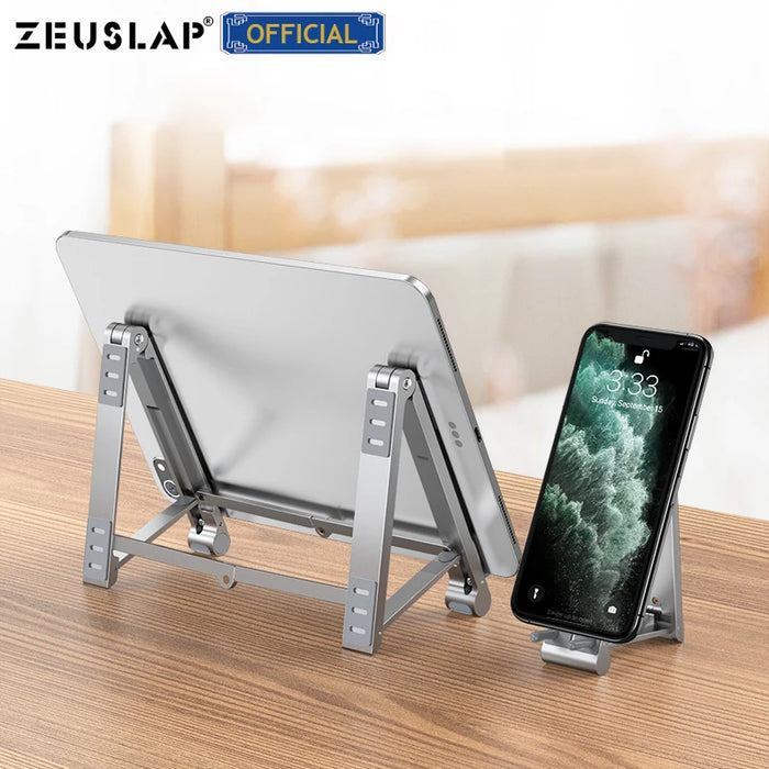 ZEUSLAP Laptop Stand for MacBook Pro Air Notebook Foldable Aluminium Alloy Laptop Holder Bracket Laptop Holder for Notebook