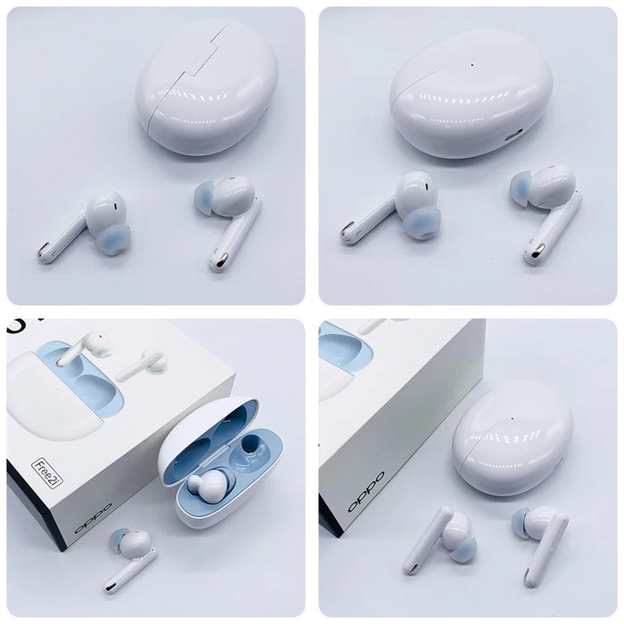 OPPO ENCO Free 2i TWS Earphone Bluetooth 5.2 3 Mic Noise Cancalling ANC True Wireless Heaphones 30H Battery Life For Reno 7