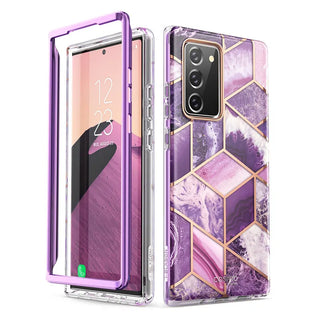 For Samsung Galaxy Note 20 Case 6.7 inch (2020) I-BLASON Cosmo Full-Body Glitter Marble Cover WITHOUT Built-in Screen Protector