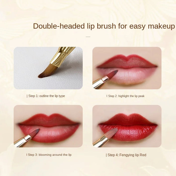 Cy Three Thousand Color Gold Hairpin Lip Brush Portable Lip Brush Eye Shadow Brush Face Powder Blush Brush Free Shipping