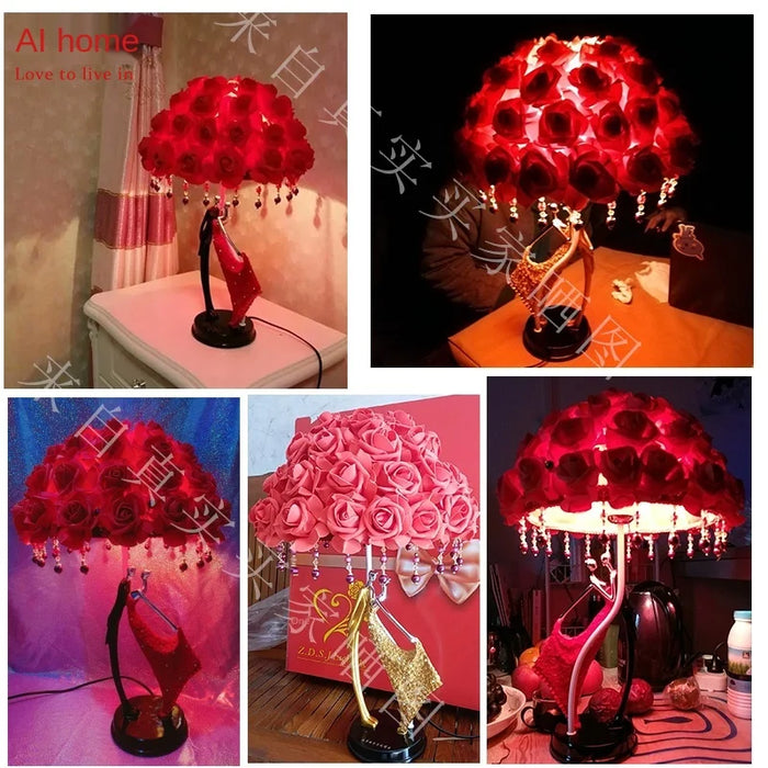 TT Wedding Creative Table Lamp Romantic Wedding Long Life Lamp Bride Dowry Wedding Room Decoration Decoration Internet Celebrity