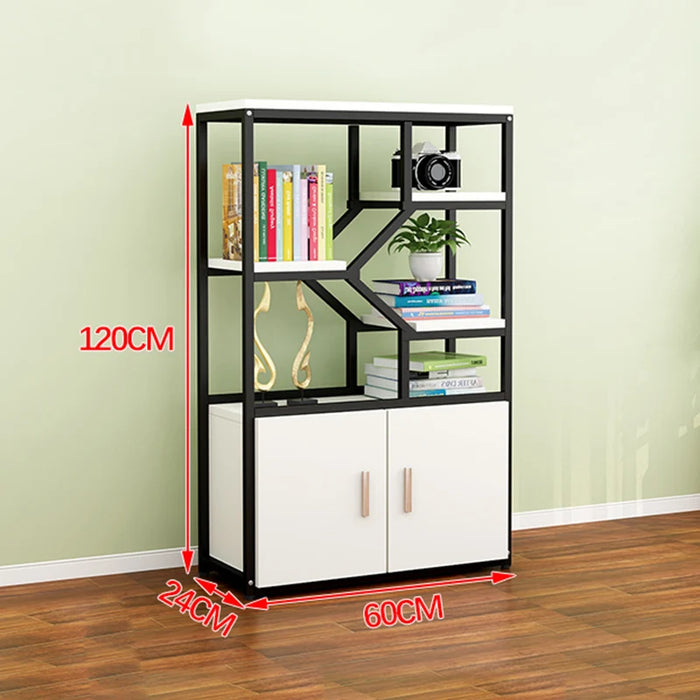 TT Partition Storage Rack Office Floor Bookshelf Modern Minimalist Living Room Wrought Iron Display Storage Screen Cabinet