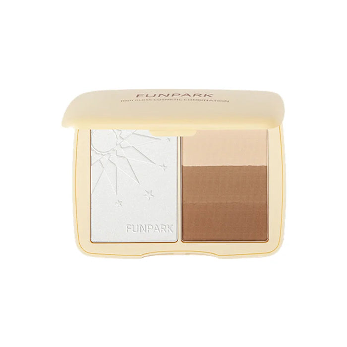 TT CARSLAN Highlight Contour Compact Dual-Purpose Glitter Face Brightening Nose Shadow Side Shadow Shading Powder