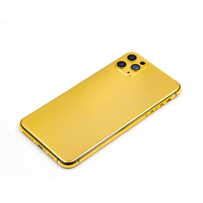 24KT Gold Plated Housing for Phone 11/11 Pro/11 Pro Max Replacement Cover forPhone Back Battery Cover Customized Design