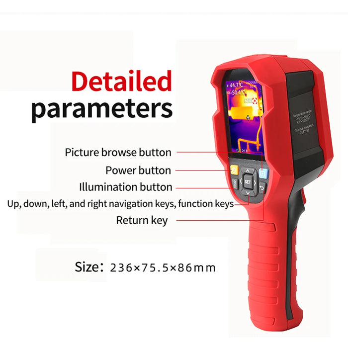 Resolution 256 x 192 Infrared Thermal Imager UNI-T UTi260B Handheld Thermal Camera Infrared Thermometer (Including Battery)