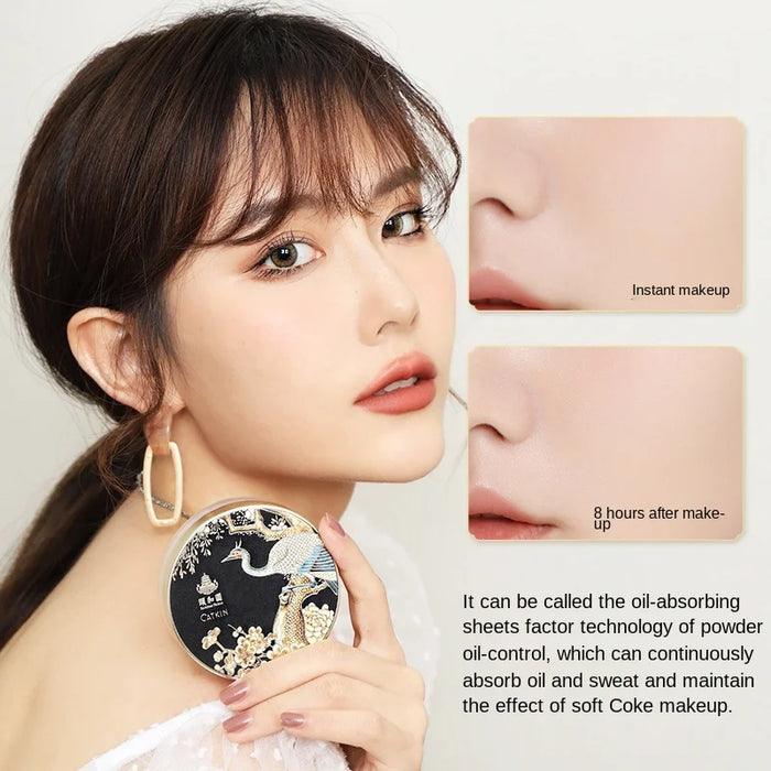 TT Catkin Jinque Tian-Tsui Light Smoke Powder Makeup Skin Care Losse Powder Lonroof Sweat-Proof Cg Lasting Oil Control