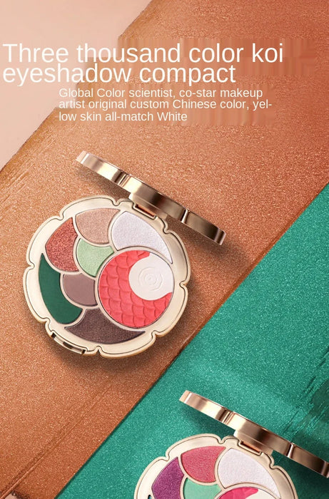 Cy Three Thousand Colors Koi Eye Shadow Plate Three-Dimensional Eye Touch-up Natural Highlight Repair Free Shipping