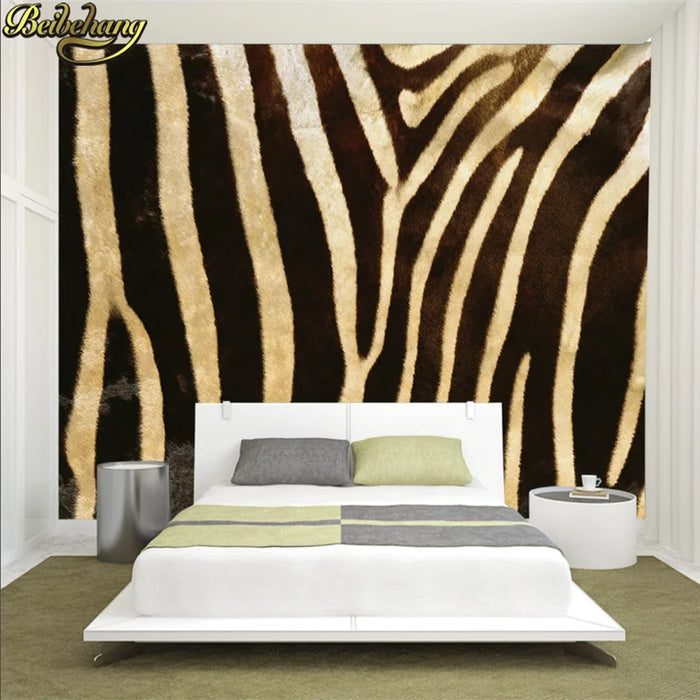 custom papel de parede Black white fashion zebra wallpaper mural wallpaper mural large bedroom living room backdrop 3D Stickers