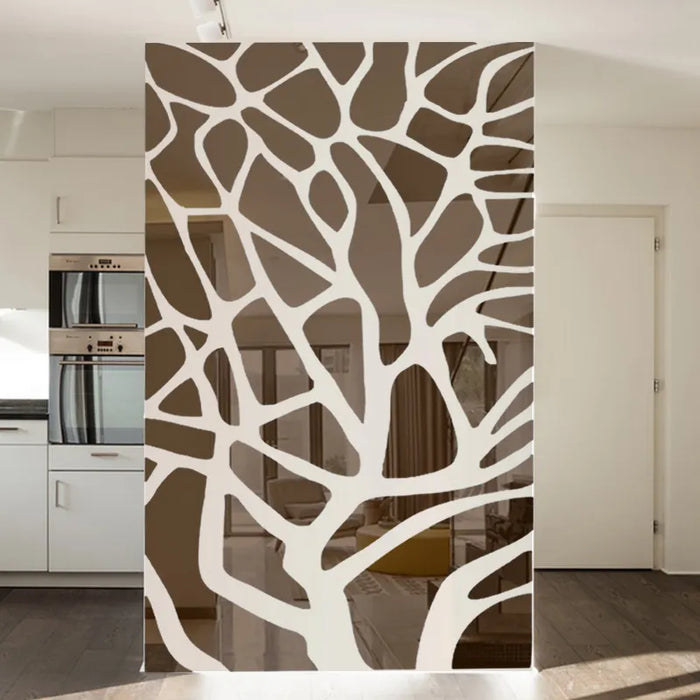 Removable 3D Diy Mirror Wall Stickers Tree Bedroom Living Room Decoration TV Background Wall Decor Acrylic Stickers Mirror Paste