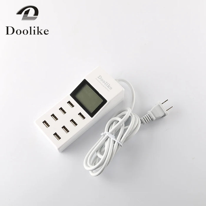 2016 Hot selling  Doolike Mobile phone  usb charger adapter 8 ports smart charger EU plug UK US