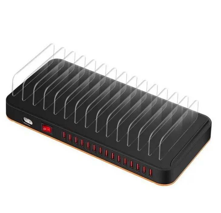 Multi ports smart phones charger 15 USB charging stand station dock tablet cellphones accessories 5V 20A hub for iphone 8 7 HTC