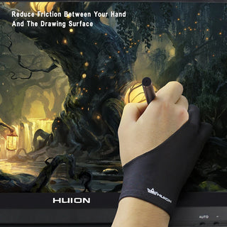 Huion Anti-fouling Drawing Glove for Graphics Tablet Pen Monitor Digital Drawing Tablet Light Box Tracing Board Free Size 1 PC