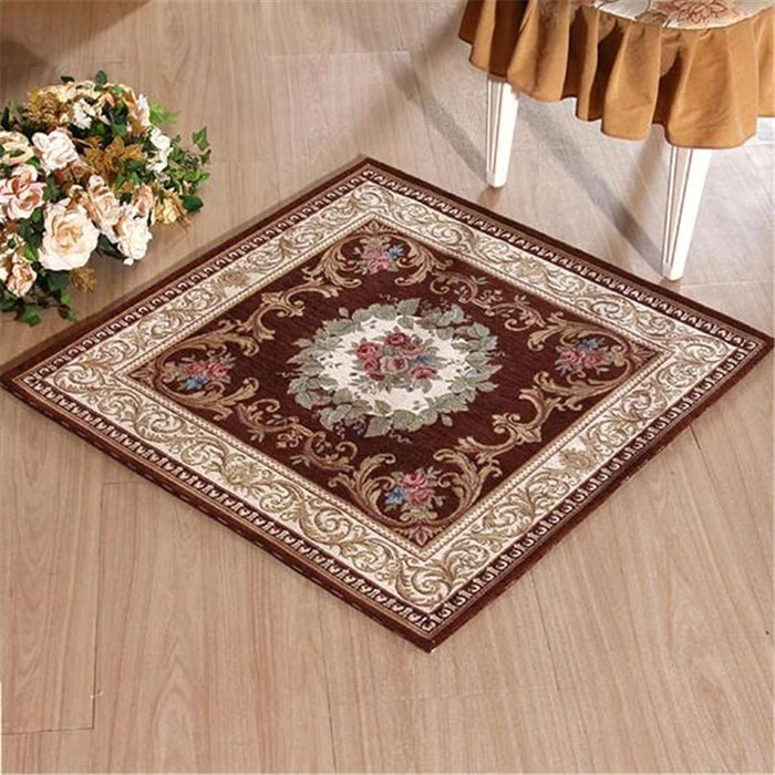 beibehang European-style door mats home water-absorbing non-slip carpets square tables and chairs blankets bedroom carpet mats