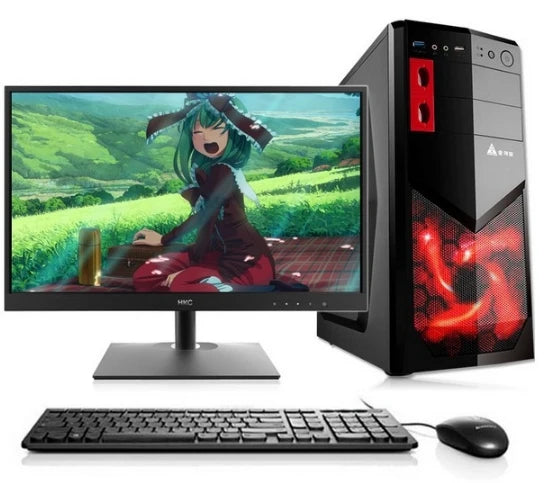 18.5 22 24 inch duo core 2.93G DDR3 Ram/DVD RW/HDD 250G i3/i5/i7 gaming desktop computer PC Fashion design computer desktop